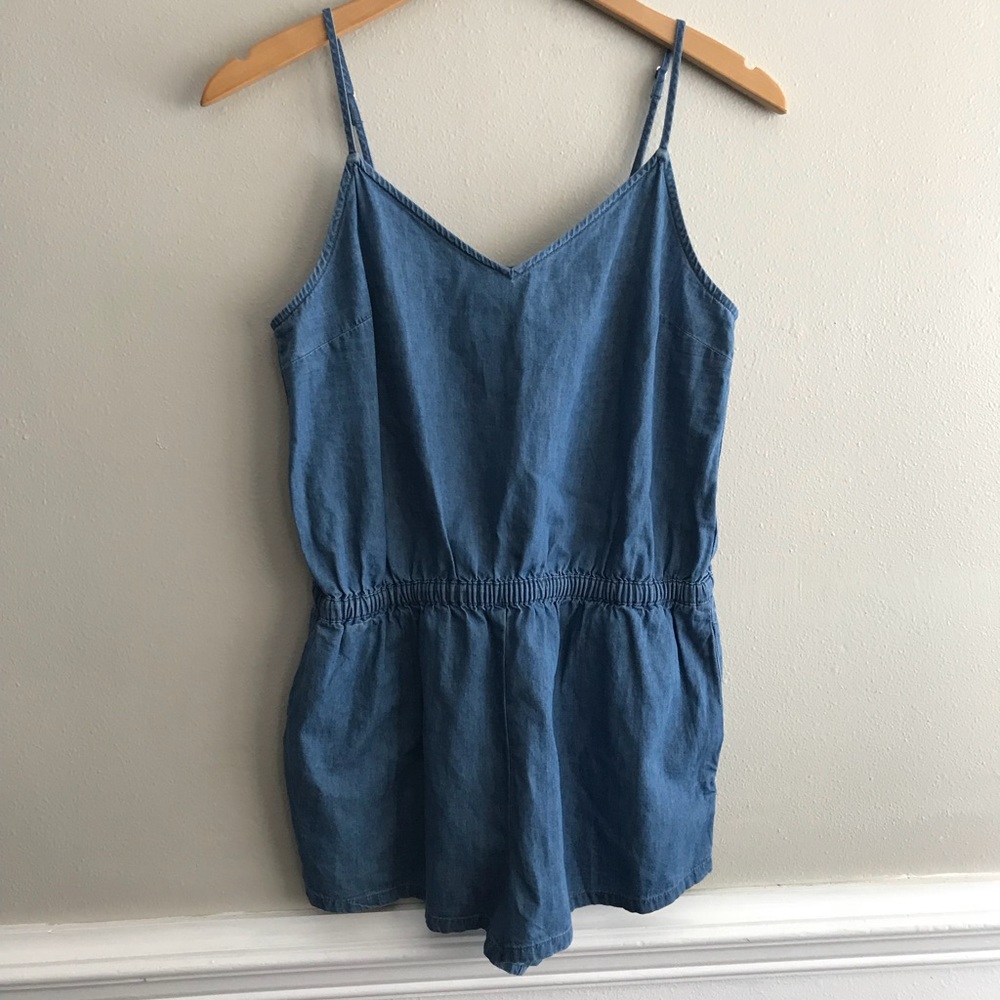 Denim Romper